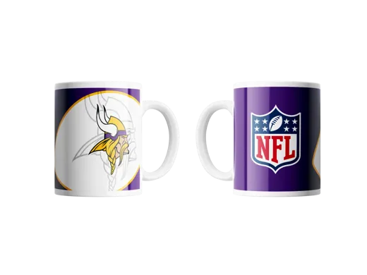 Minnesota Vikings Classic Mug Shadow Logo & Shield 330ml