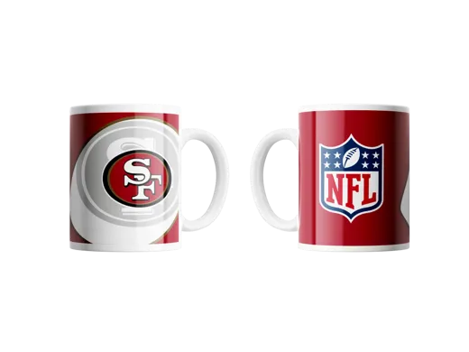 San Francisco 49ers Mug Shadow Logo & Shield 330ml