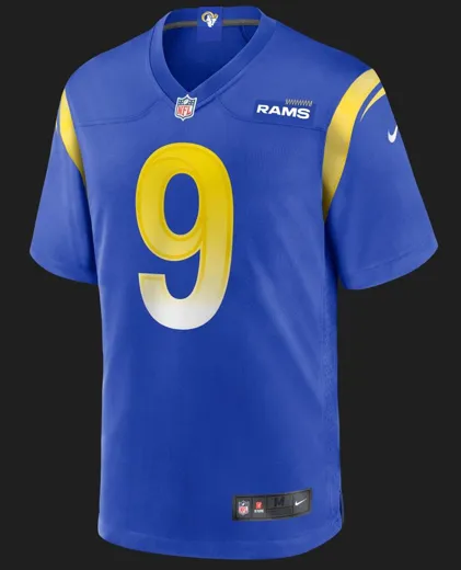 Los Angeles Rams Nike Home Game Jersey Stafford 9 L