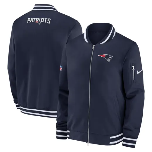 New England Patriots Nike Coach Bomber Jacket L