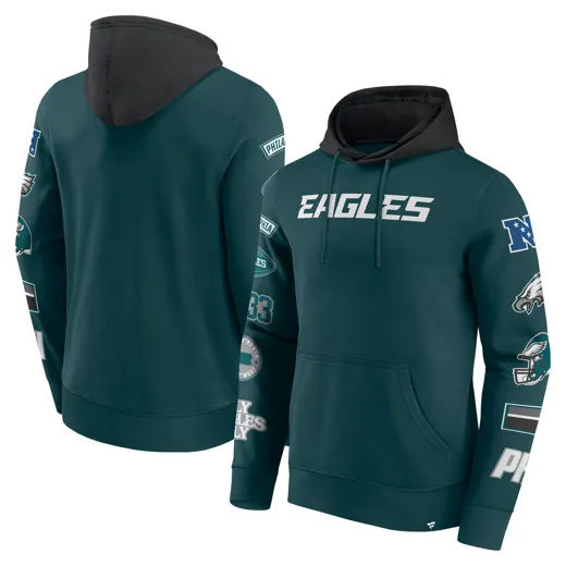 Philadelphia Eagles Patched Out Fleece Hoodie XL