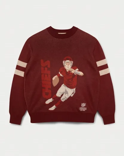 Kansas City Chiefs QB 81 Knit Sweater maroon M