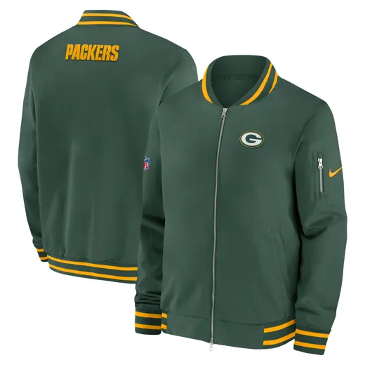 Green Bay Packers Nike Coach Bomber Jacket XL