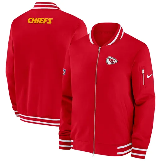 Kansas City Chiefs Nike Coach Bomber Jacket L