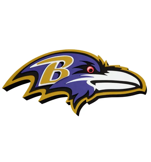 Baltimore Ravens 3D FanFoam Super Size Wall Sign 14 x 15