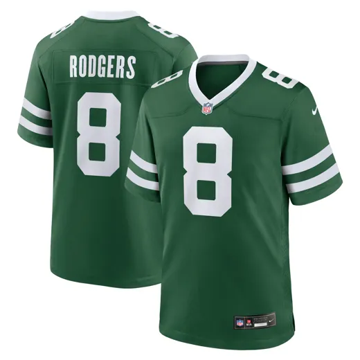 New York Jets Home Game Jersey Rodgers 8 XL