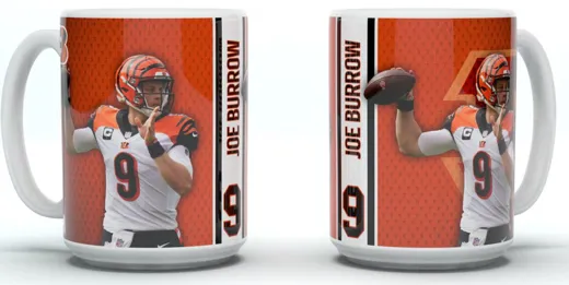 Cincinnati Bengals Jumbo Mug Motion "BURROW"