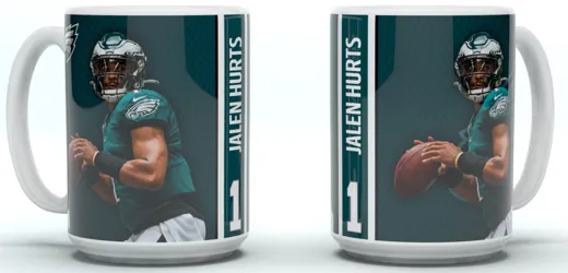 Philadelphia Eagles Jumbo Mug Motion "HURTS"