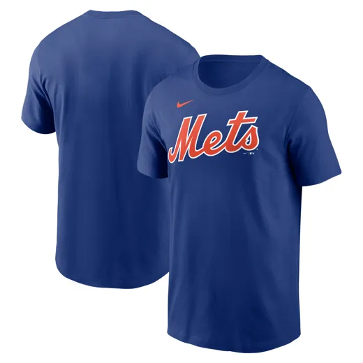 New York Mets Nike Fuse Wordmark Cotton Tee L