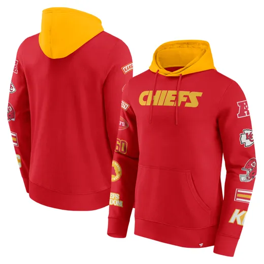 Kansas City Chiefs Patched Out Fleece Hoodie  M