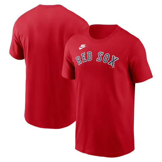 Boston Red Sox Nike Cooperstown Wordmark Cotton Te L