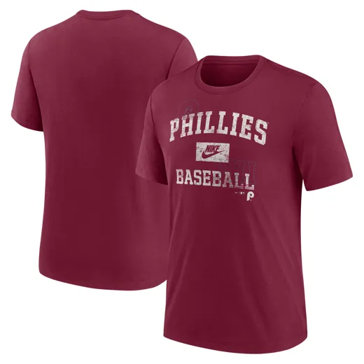 Philadelphia Phillies Nike Cooperstown Triblend   XL