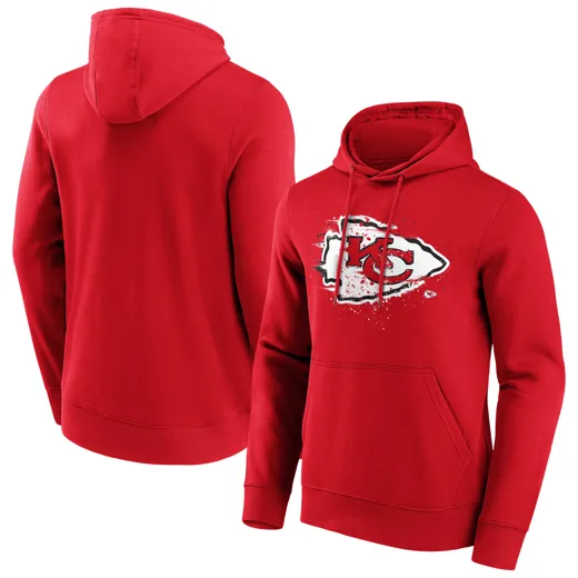 Kansas City Chiefs Splatter Crest Graphic Hoodie XL