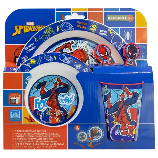 Spiderman - Geschirr-Set 5-teilig