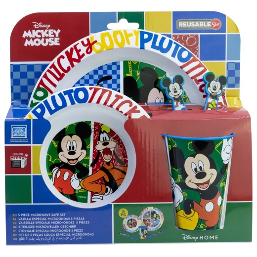 Mickey "HAS FUN"- Geschirr-Set 5-teilig